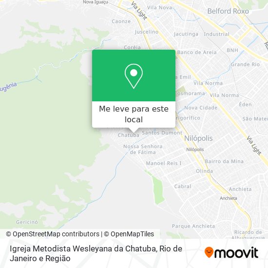 Igreja Metodista Wesleyana da Chatuba mapa