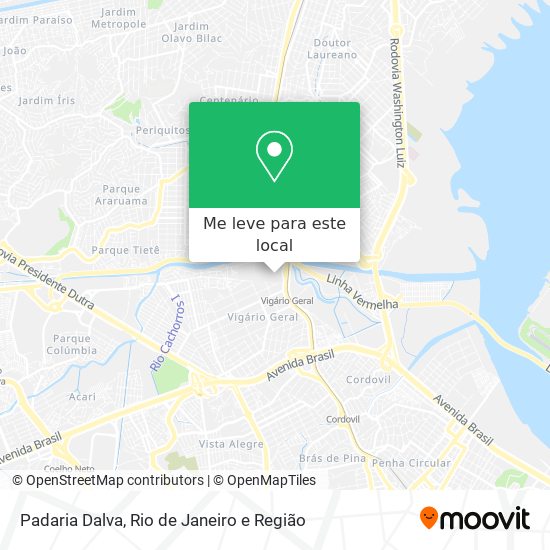Padaria Dalva mapa