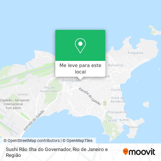 Sushi Rão Ilha do Governador mapa