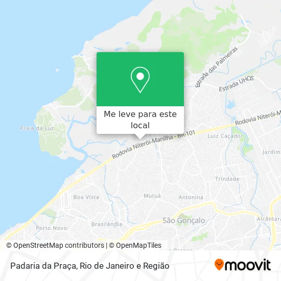 Padaria da Praça mapa