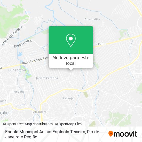 Escola Municipal Anísio Espínola Teixeira mapa