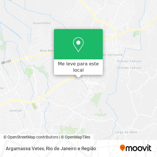 Argamassa Vetex mapa