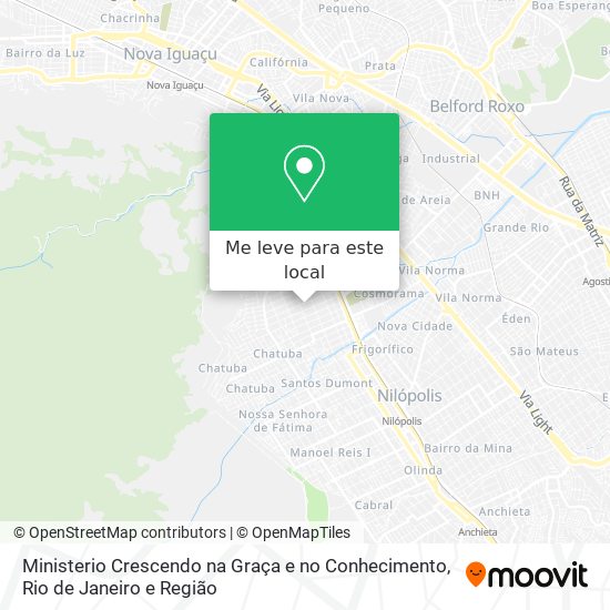 Ministerio Crescendo na Graça e no Conhecimento mapa
