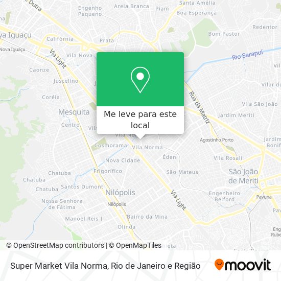 Super Market Vila Norma mapa