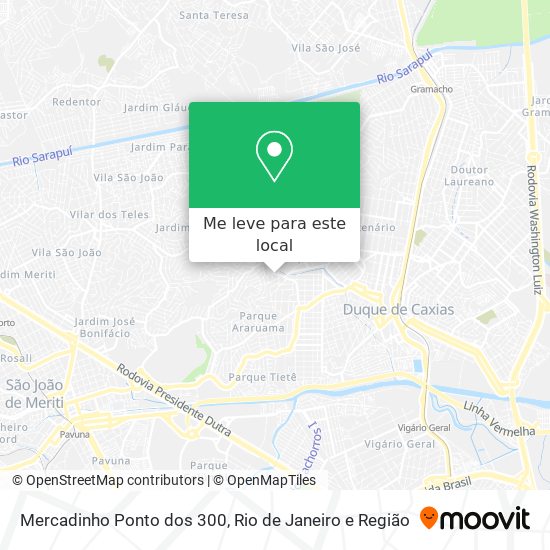 Mercadinho Ponto dos 300 mapa
