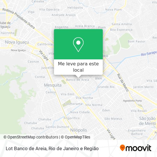 Lot Banco de Areia mapa