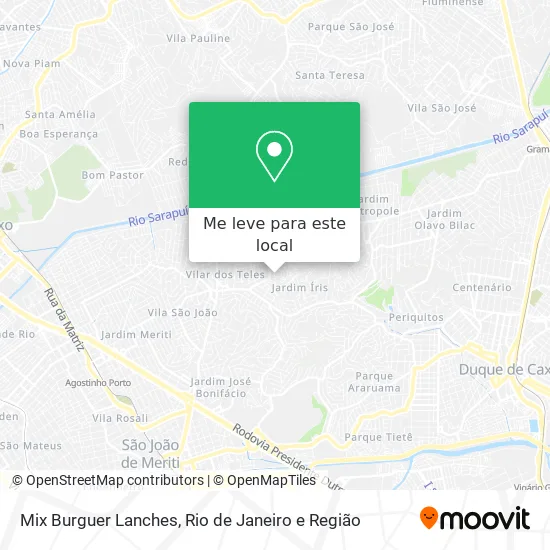 Mix Burguer Lanches mapa