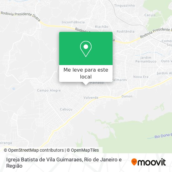 Igreja Batista de Vila Guimaraes mapa