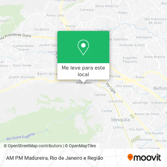 AM PM Madureira mapa