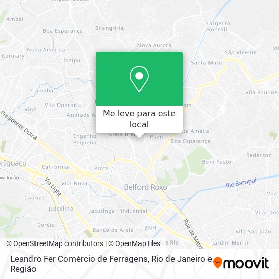Leandro Fer Comércio de Ferragens mapa