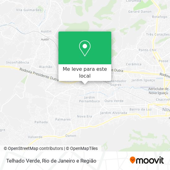 Telhado Verde mapa
