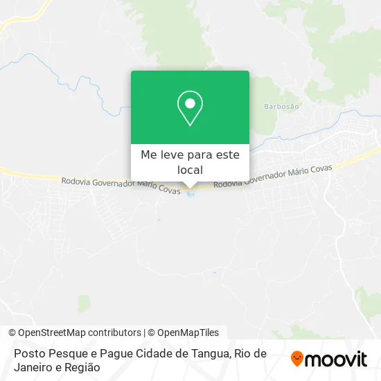 Posto Pesque e Pague Cidade de Tangua mapa