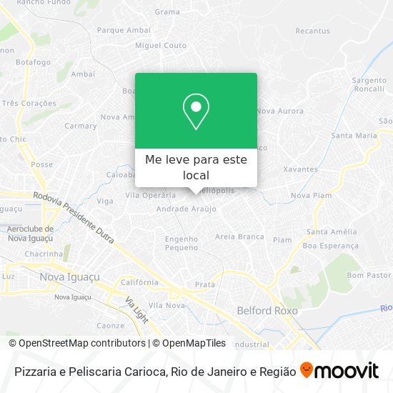Pizzaria e Peliscaria Carioca mapa
