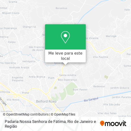 Padaria Nossa Senhora de Fátima mapa