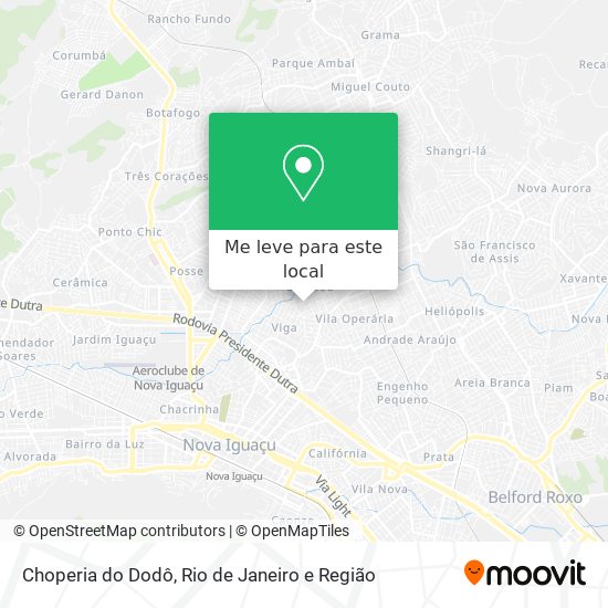 Choperia do Dodô mapa