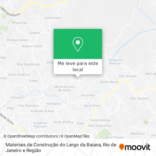 Materiais de Construção do Largo da Baiana mapa