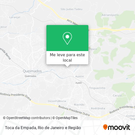 Toca da Empada mapa