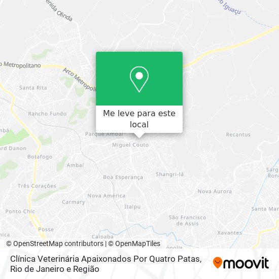 Clínica Veterinária Apaixonados Por Quatro Patas mapa