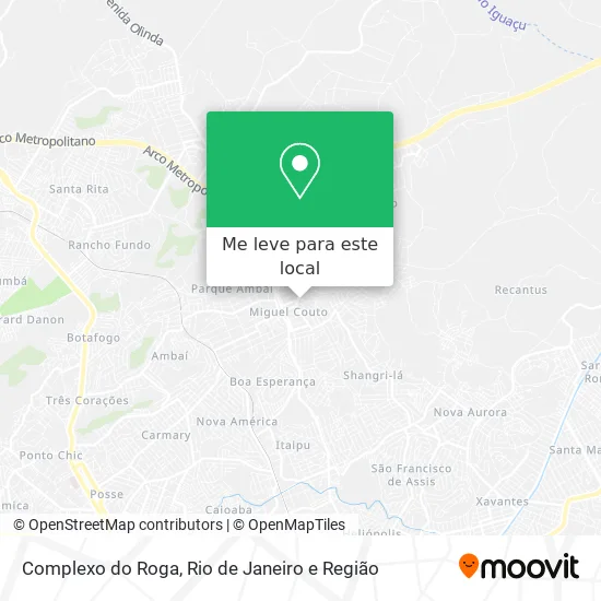 Complexo do Roga mapa