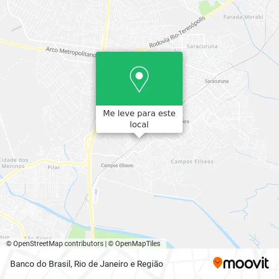 Banco do Brasil mapa