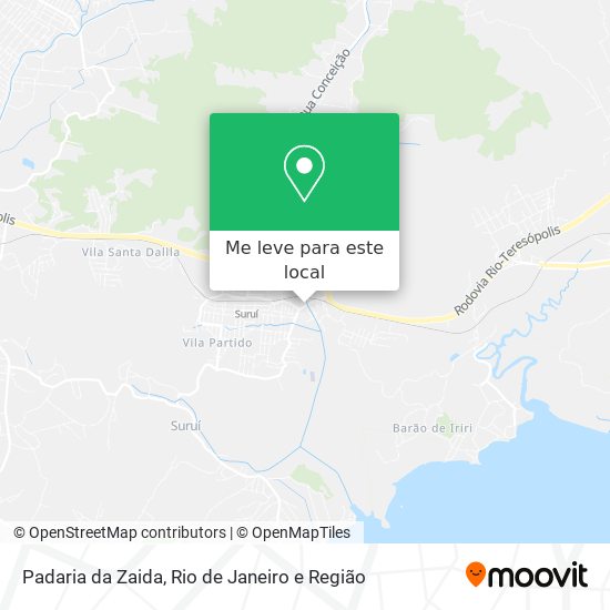 Padaria da Zaida mapa
