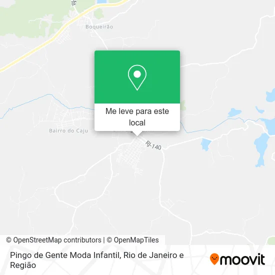 Pingo de Gente Moda Infantil mapa