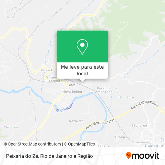 Peixaria do Zé mapa
