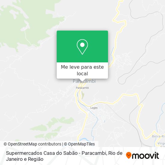 Supermercados Casa do Sabão - Paracambi mapa