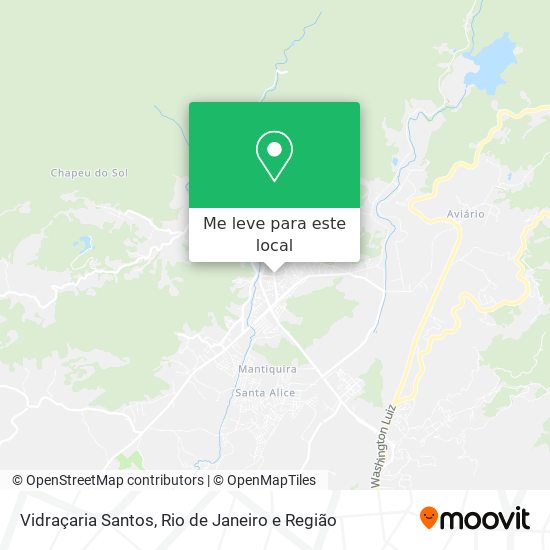Vidraçaria Santos mapa