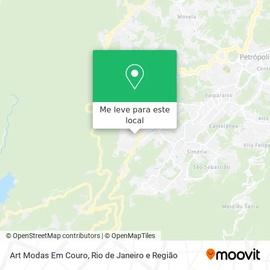 Art Modas Em Couro mapa