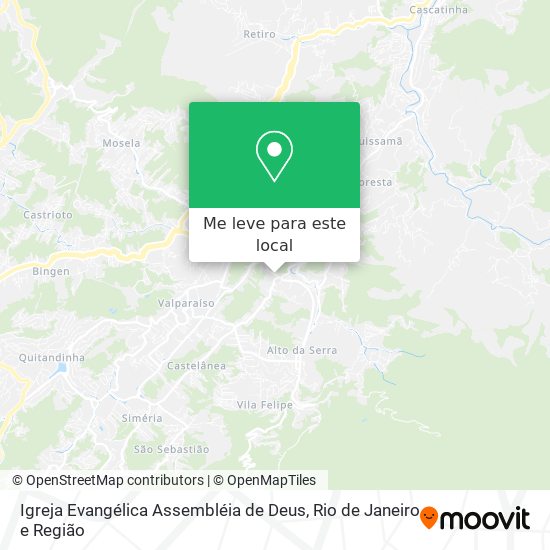 Igreja Evangélica Assembléia de Deus mapa
