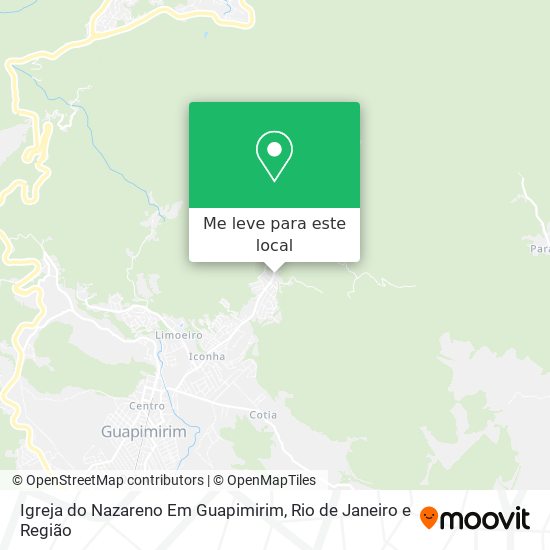 Igreja do Nazareno Em Guapimirim mapa