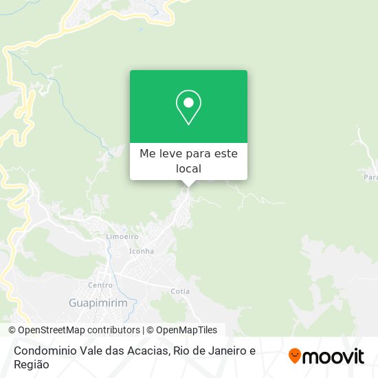 Condominio Vale das Acacias mapa