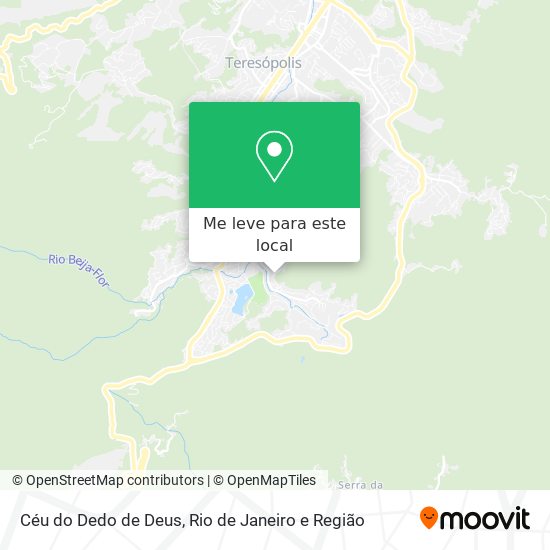 Céu do Dedo de Deus mapa