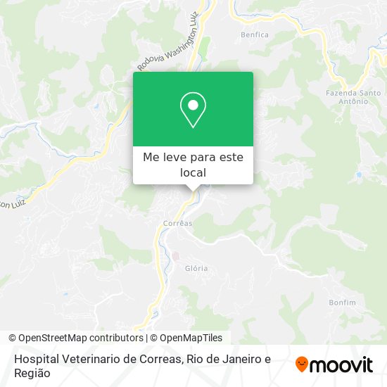 Hospital Veterinario de Correas mapa