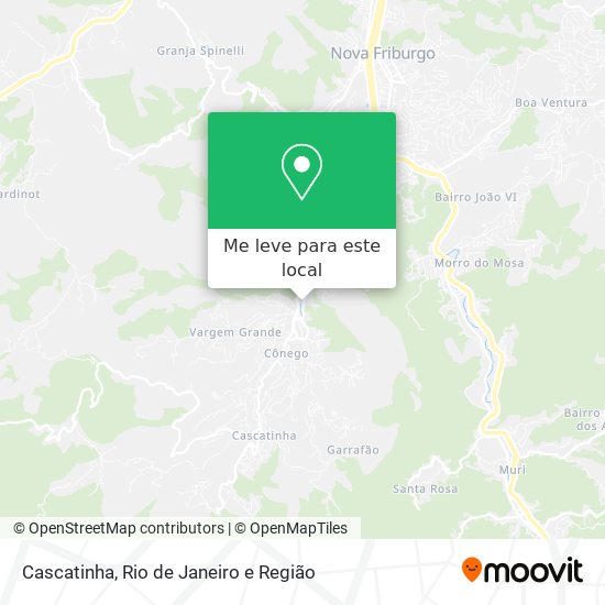 Cascatinha mapa