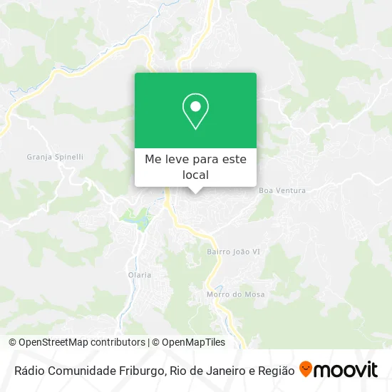 Rádio Comunidade Friburgo mapa