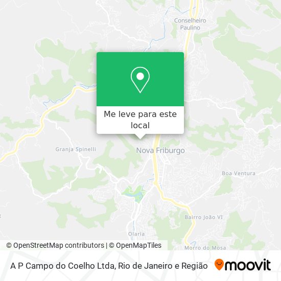A P Campo do Coelho Ltda mapa