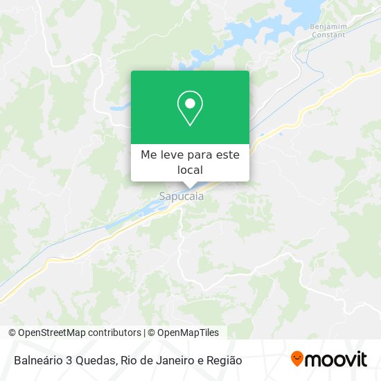 Balneário 3 Quedas mapa