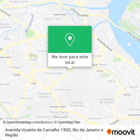 Avenida Vicente de Carvalho 1500 mapa