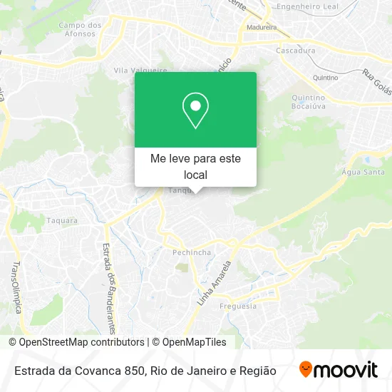 Estrada da Covanca 850 mapa