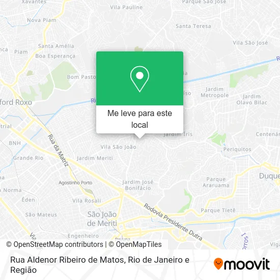 Rua Aldenor Ribeiro de Matos mapa
