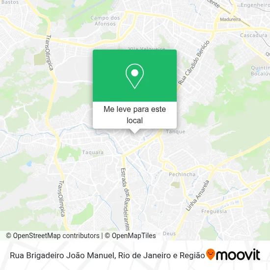 Rua Brigadeiro João Manuel mapa
