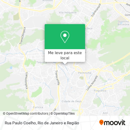 Rua Paulo Coelho mapa