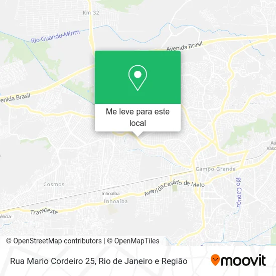 Rua Mario Cordeiro 25 mapa