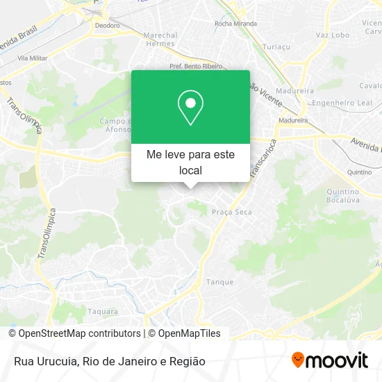Rua Urucuia mapa