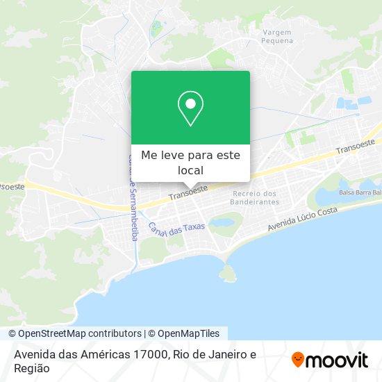 Avenida das Américas 17000 mapa