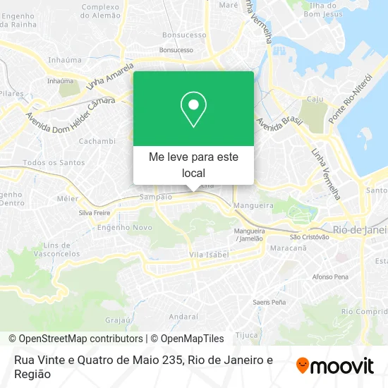 Rua Vinte e Quatro de Maio 235 mapa