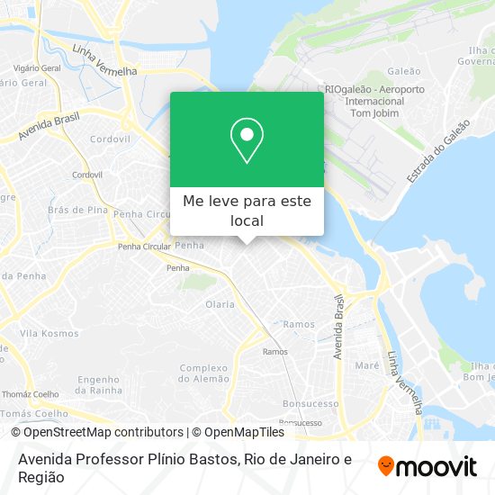Avenida Professor Plínio Bastos mapa