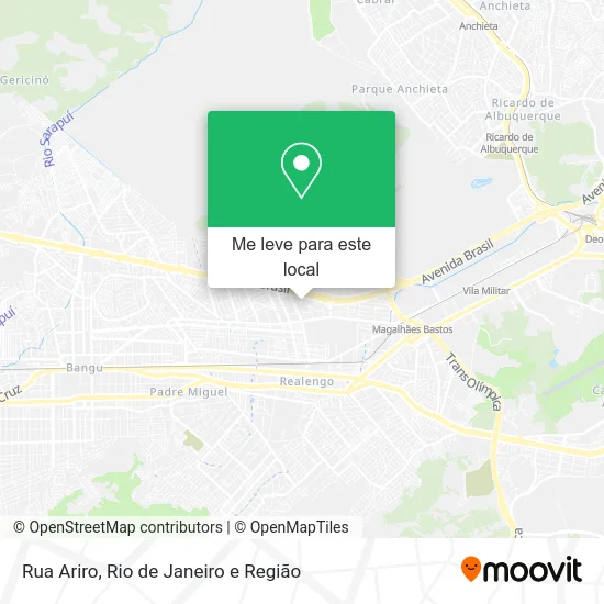 Rua Ariro mapa
